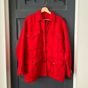 Vintage red wool jacket